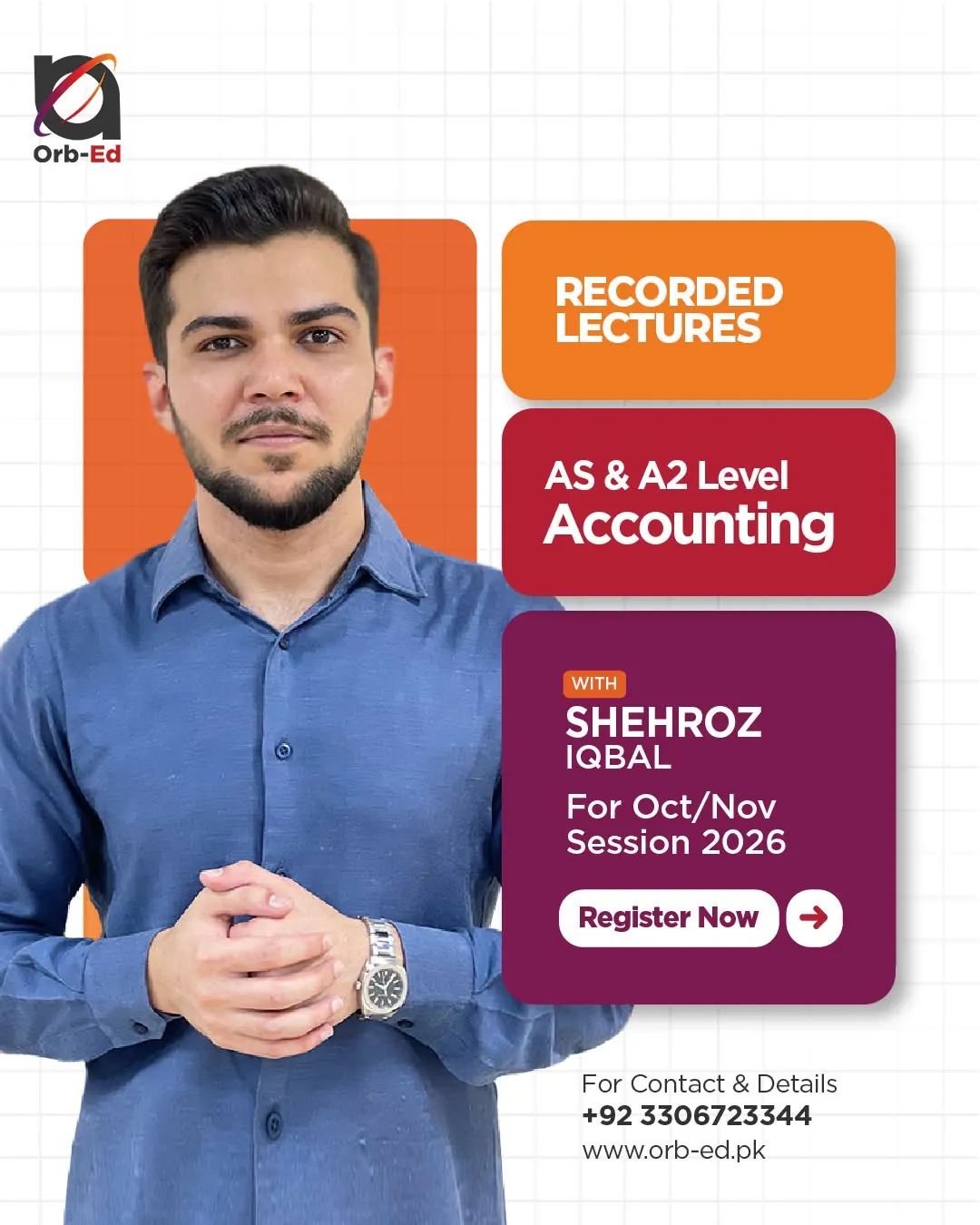 Oct/Nov 2026 Accounting enrolment — Sir Shehroz Iqbal on Orb-Ed